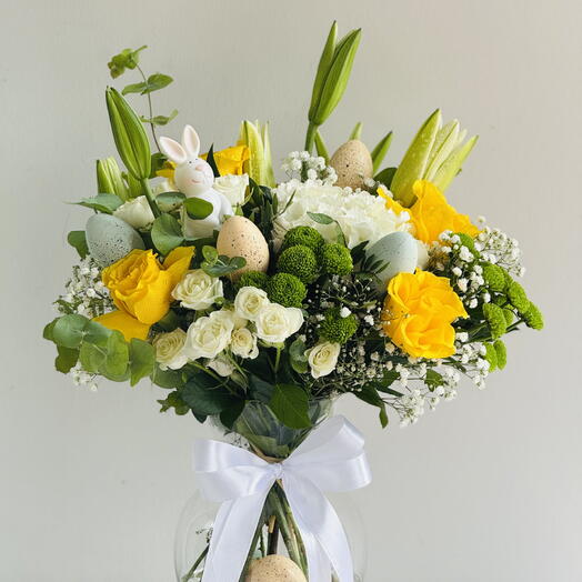 Lovely Bunny Bloom Vase Dubai Delivery