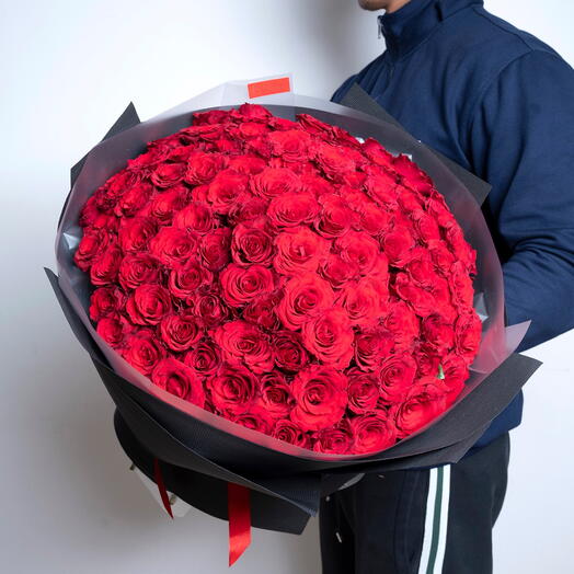 101 Red Roses Bouquet ️-1392
