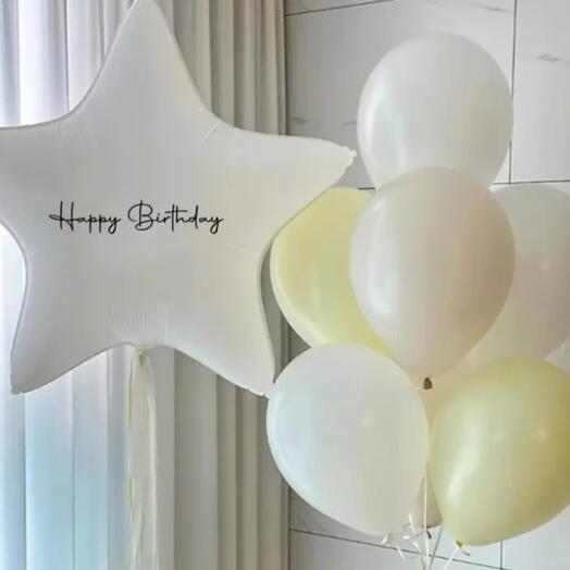 Set star "happy birthday " (8pis)