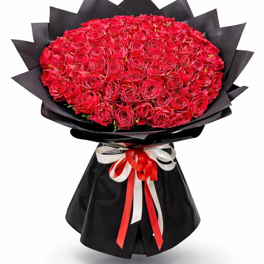 101 Red Roses Bouquet - Luxury Floral Gift
