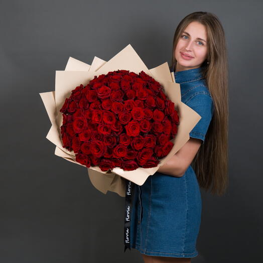101  red rose bouquet