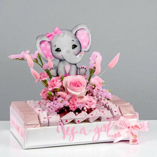 Bandeja de chocolates para niña