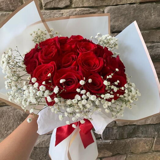 Premium 10 Red Roses Bouquet