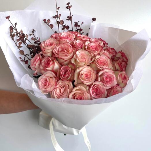 20 Pink Roses Bouquet