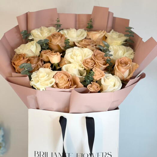 Cappuccino bag bouqeut