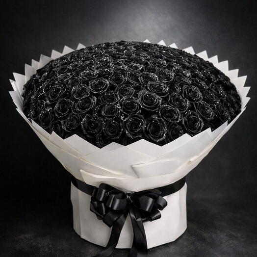 Black Roses Giant Arrangement