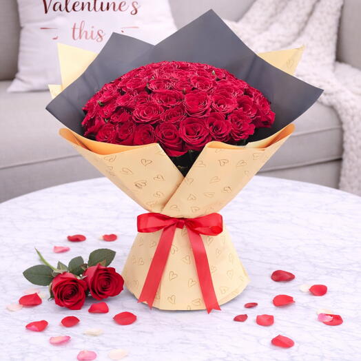 75 Imperial Red Roses