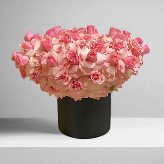 Blushing _ Valentine s soft Pink Classic Rose Box