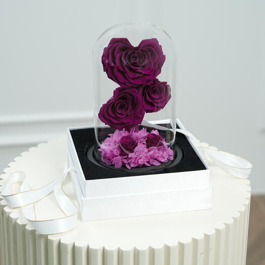 Fellora Premium Purple Infinity Roses  7536