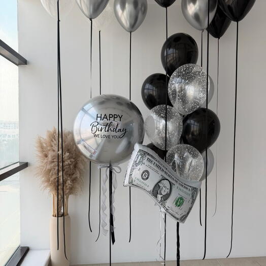 مجموعة بالونات نقود