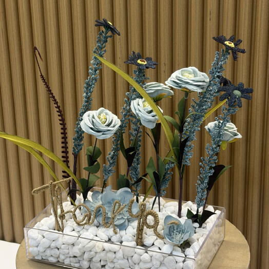 "شكراً لك" زهرة اصطناعية خالدة- صينية أكريليك 1125