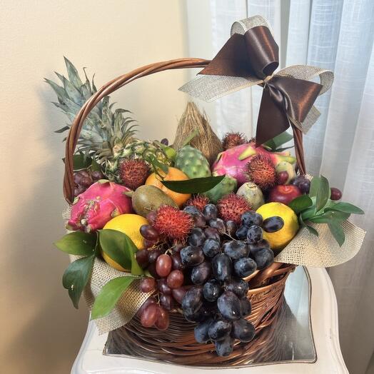 Exotic fruit basket