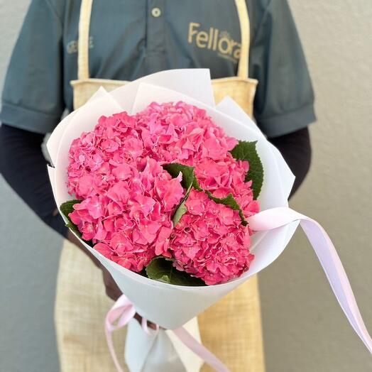 Vibrant Pink Hydrangea Bouquet- 595
