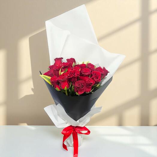21 Red Roses Bouquet