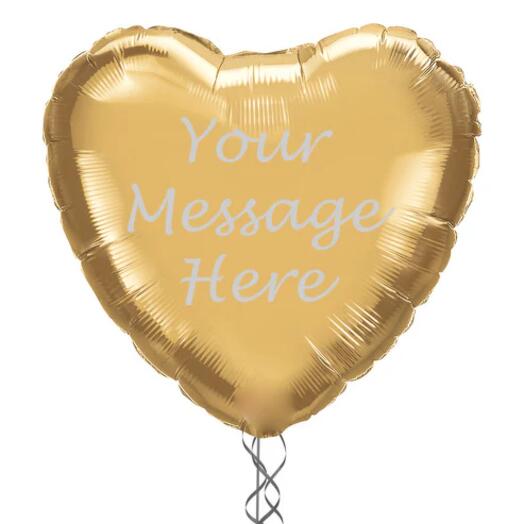 Personalised Any Color Heart Balloon