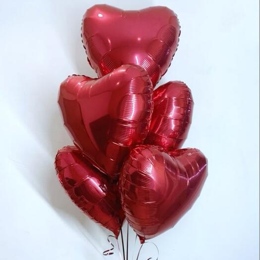 Red heart shape Balloons