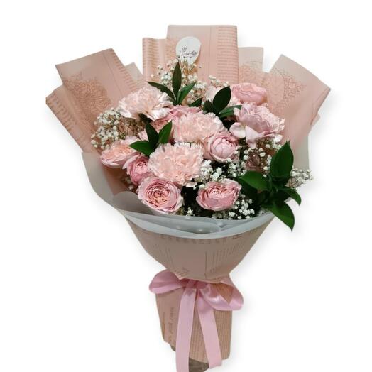 Букет «Розовая любовь»