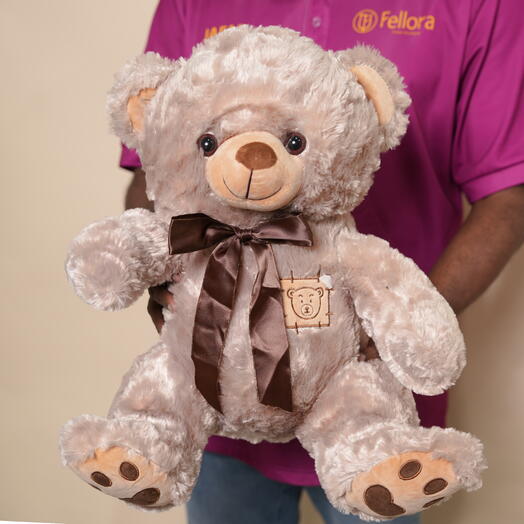 Мягкий светло-коричневый плюшевый мишка 7345