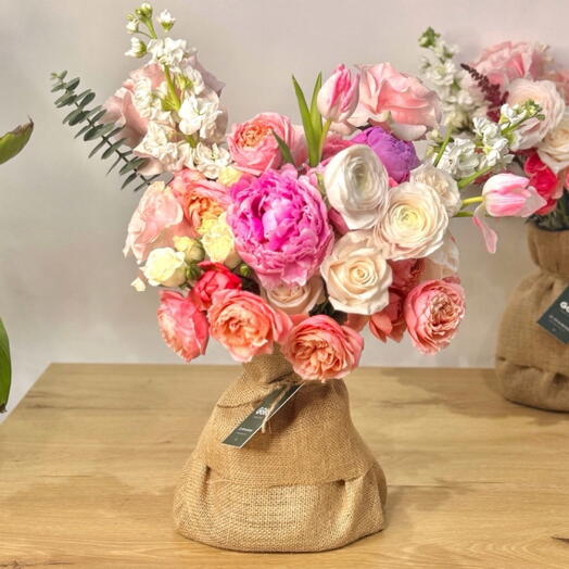 Pink Peony Juliette Rose Luxury Statement