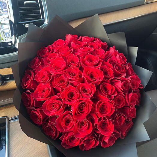 Ramo real de rosas rojas