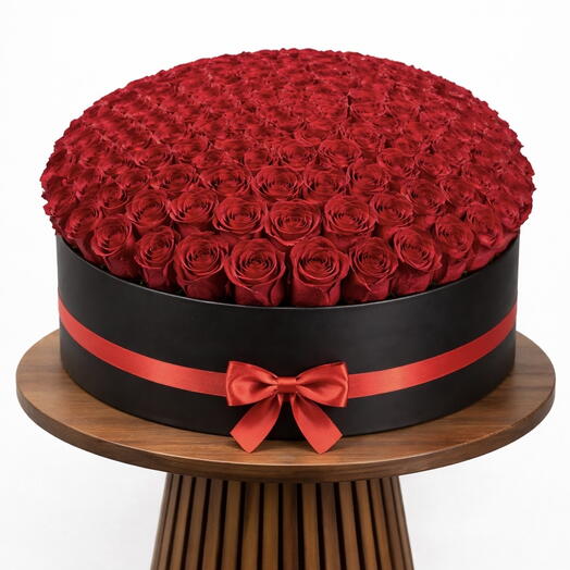 Boîte de roses rouges pour la Saint-Valentin