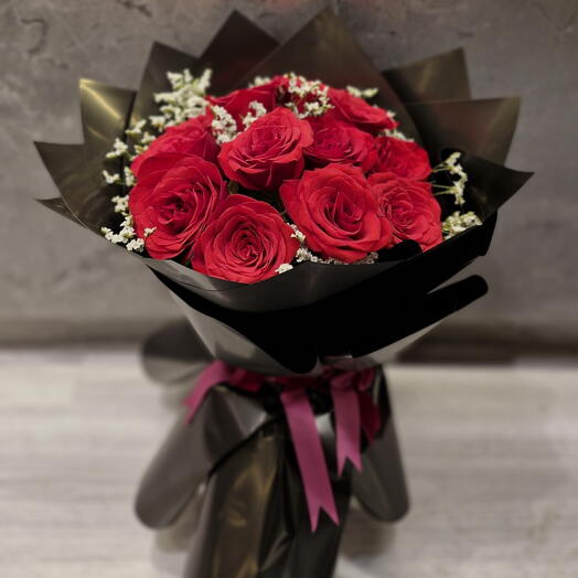 Черно-красная валентинка