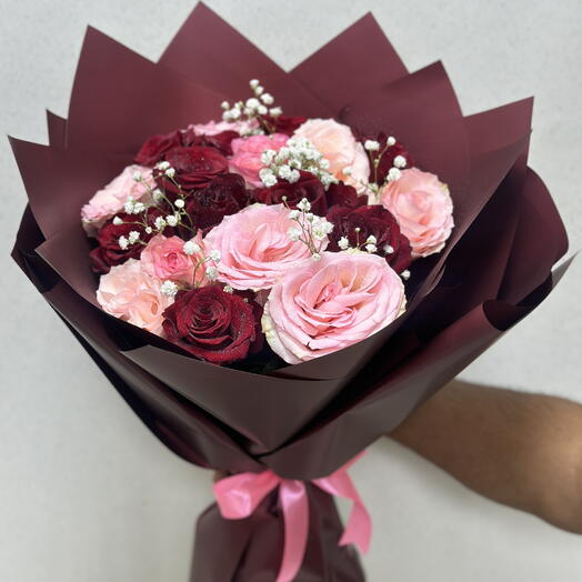 Red and pink bouquet