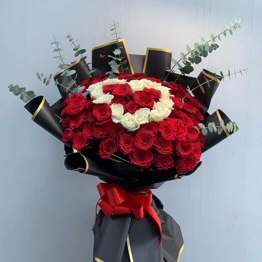 My sweet heart flower bouquet