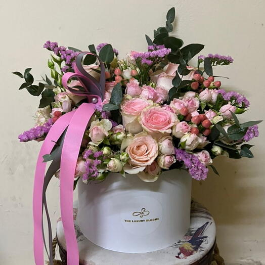 Mix Pink Large Hatbox