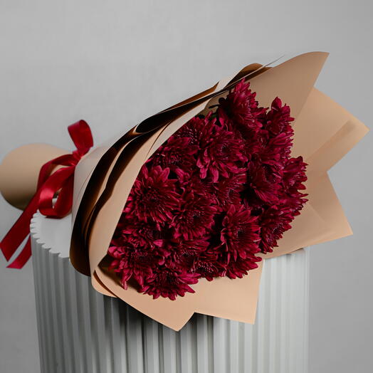 11 Red Chrysanthemum Bouquet - 5701