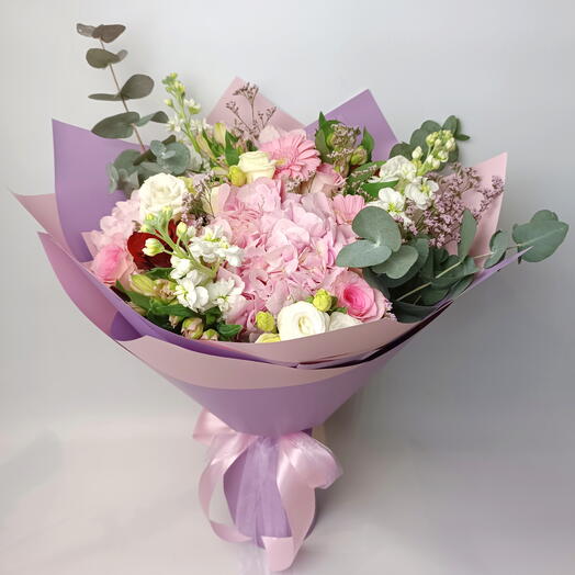 Luxury Pink Hydrangea Mixed Bouquet