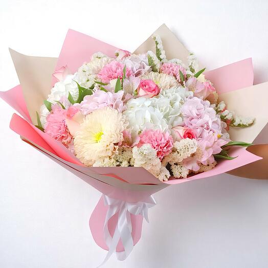 Pastel Hydrangea Bouquet