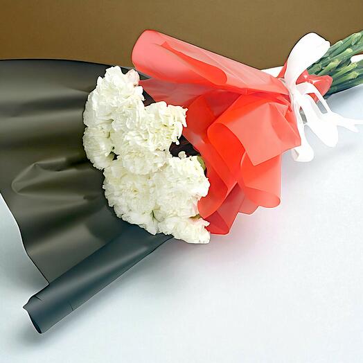 White Carnation Bouquet