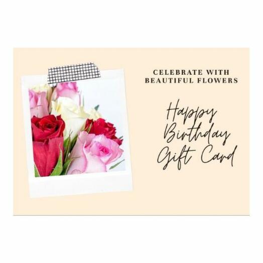 Открытка с угощением на день рождения