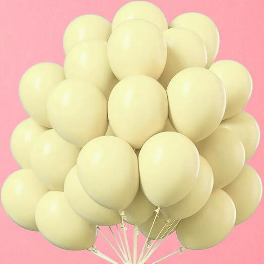 30 жёлтых воздушных шаров