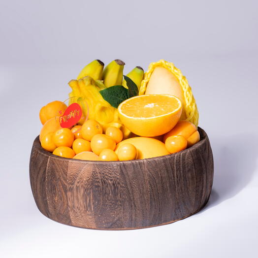 Cute Yellow Exotic Basket