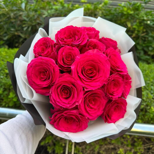 Ramo premium de 15 rosas rojas