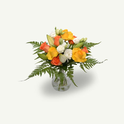 Hannah Arrangement in a Clear Vase