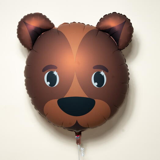 Фольгированный шар с мордочкой медвежонка  7313
