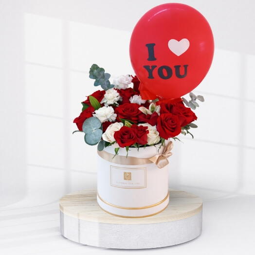 Con amor rosas rojas