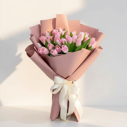 Pink Tulips Spring Special Bouquet
