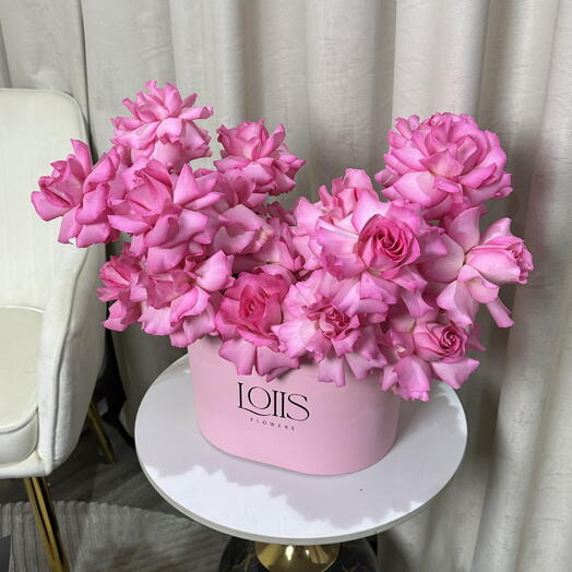 Pink Flowers in a box