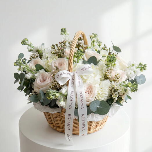 Panier de jardin blanc