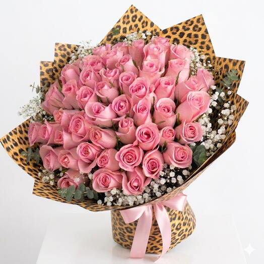 Mothers Day 51 Pink Rose Signature Luxury Bouquet