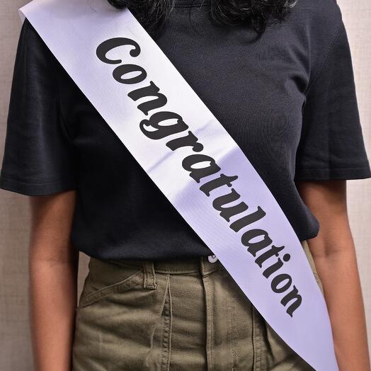 Congratulation Sash-5  6732