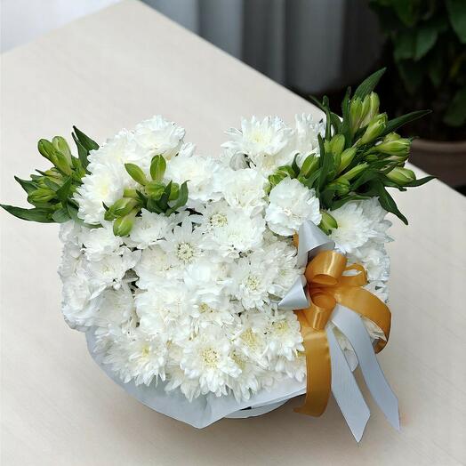 Pure Elegance flower box arrangement