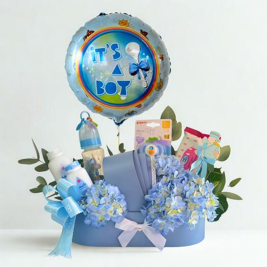 Set de regalo para el cuidado del bebé varón