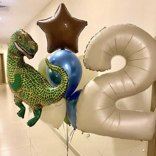 Your friend is a dinosaur Helium Balloon Set