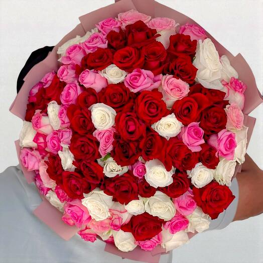 Смешанные розы