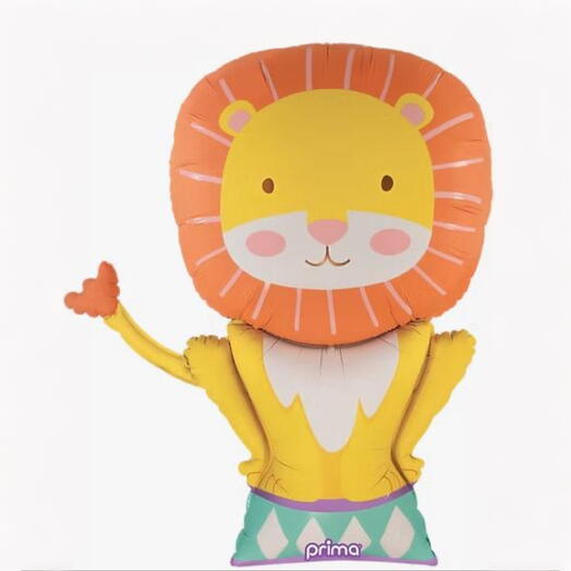 Милый сафари-лев фольгированный шар 7055